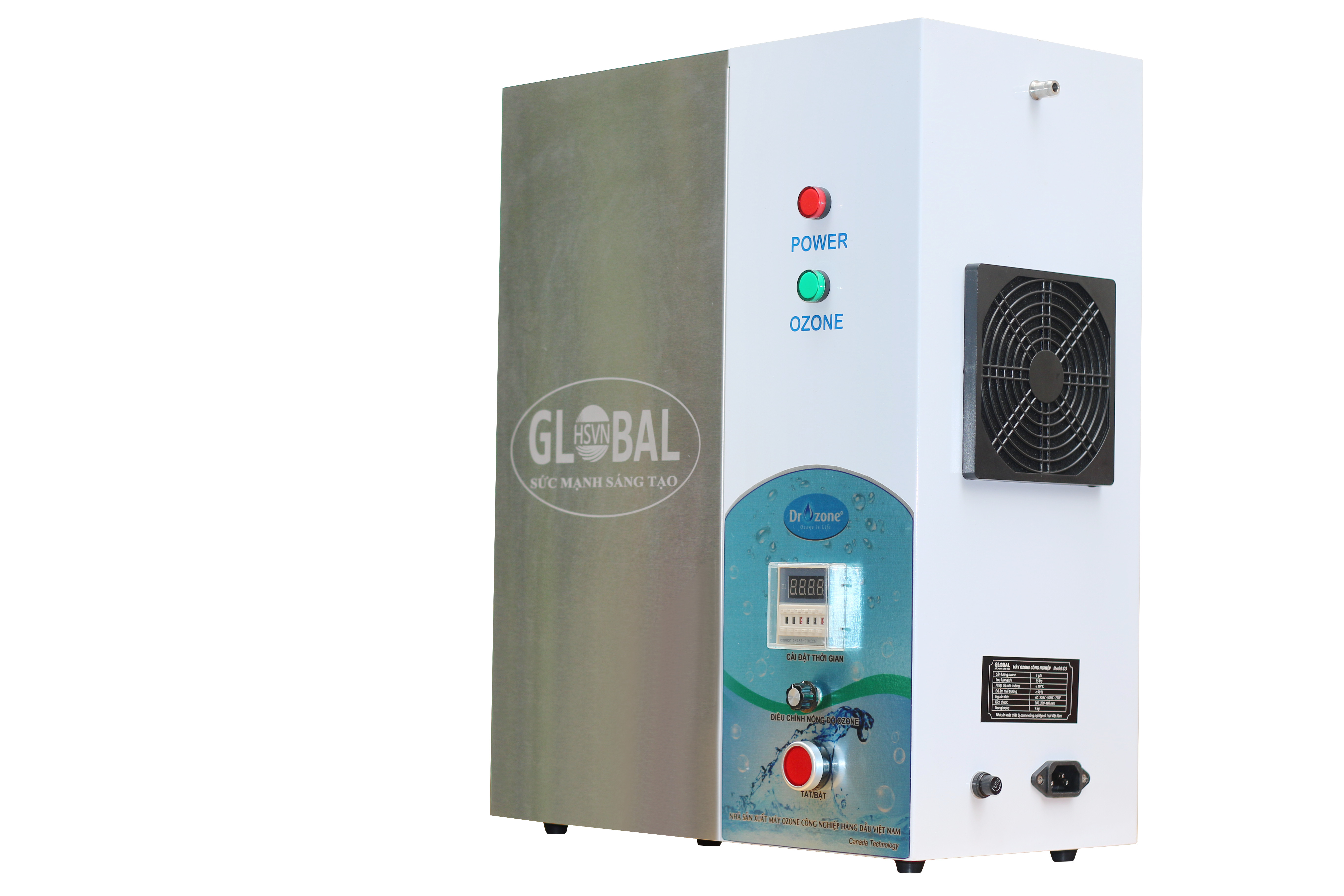 Máy tạo Ozone xử lý nước bể bơi DrOzone D5 công suất 5g O3/giờ - Hàng Chính Hãng