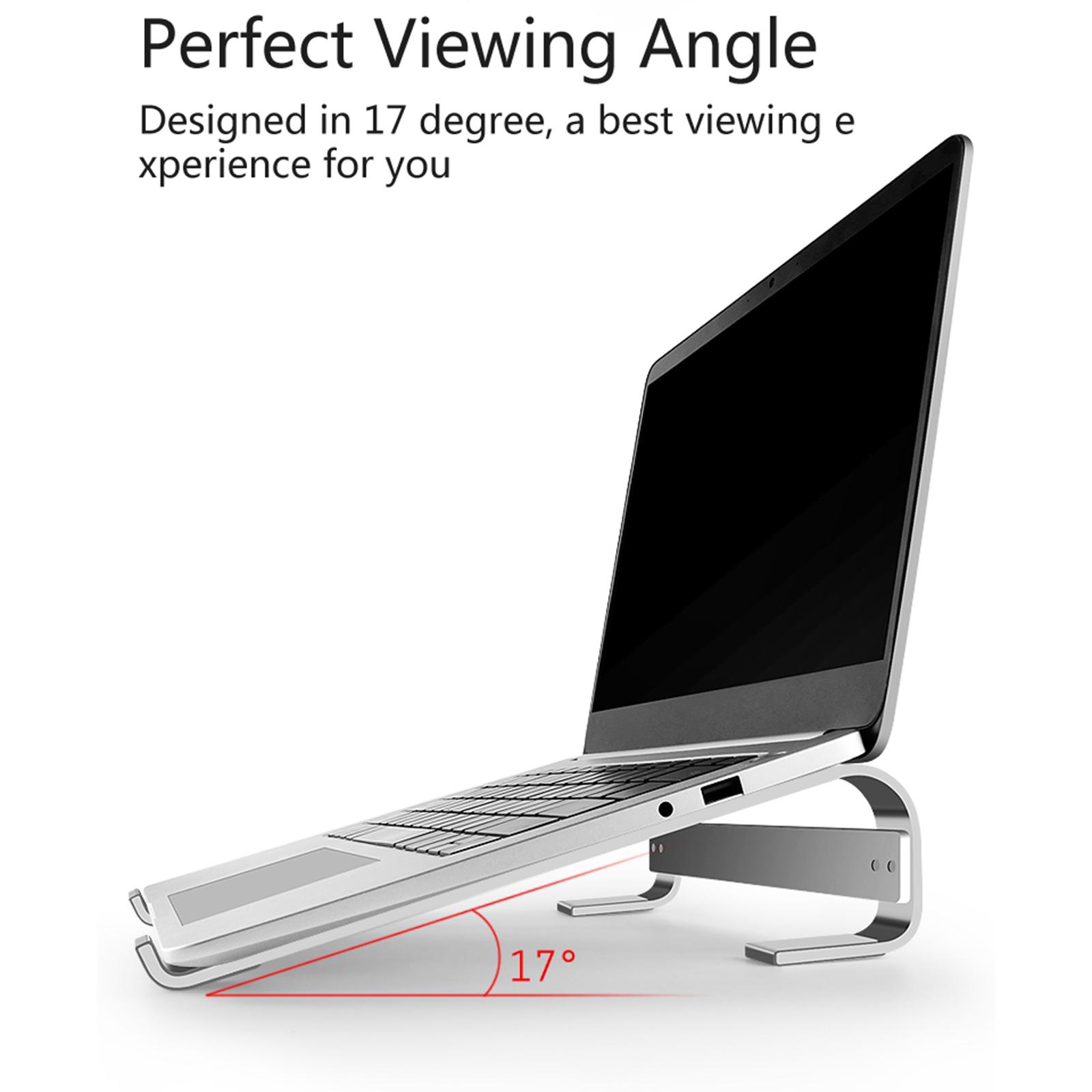 Aluminum Laptop Stand Stable Ergonomic Computer Stand Riser for 10-18Inch Desk Computer
