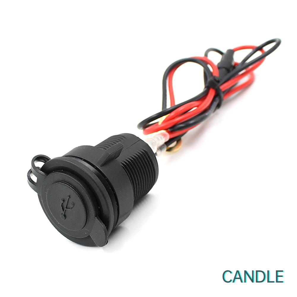 Đầu Sạc Usb Kép 12v Cho Xe Hơi / Xe Máy