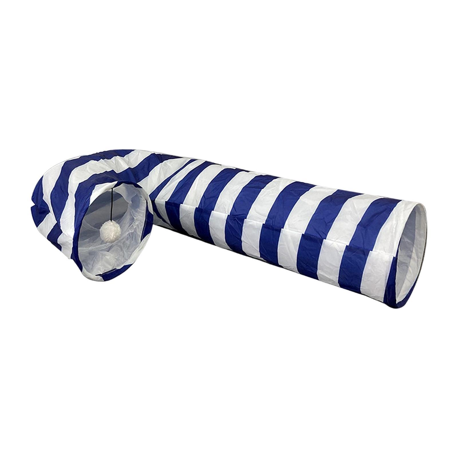 Collapsible Cat Tunnel Ball Exercise Interactive Toy Supplies Hideaway Cage Toys for Small Animals Training Gerbil Rat Rabbit Chinchilla