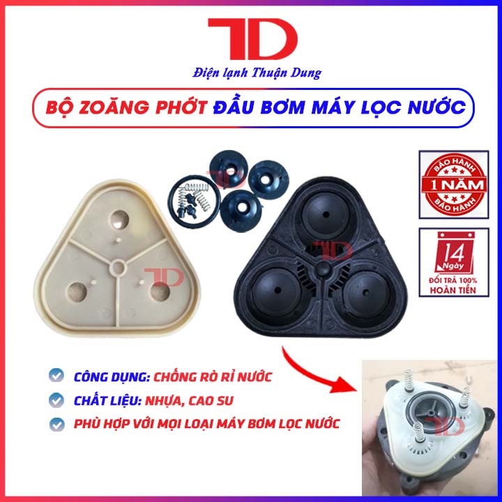 Bộ zoăng phớt đầu bơm, bộ kít đầu bơm, phớt bơm, bộ linh kiện đầu bơm, bộ zoang bơm sử dụng cho mọi loại bơm máy lọc nước - Điện lạnh Thuận Dung