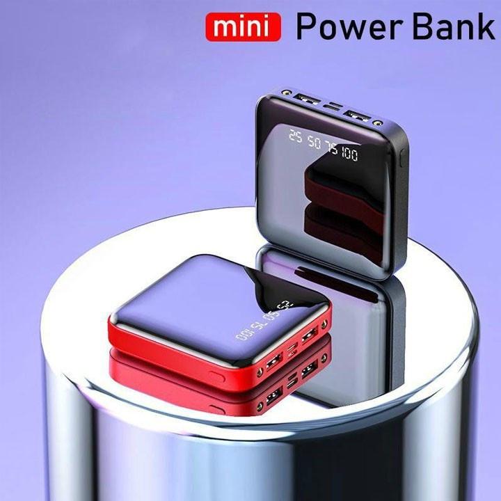 PIN SẠC DỰ PHÒNG 12.000 MINI POWER GƯƠNG VUÔNG THÔNG MINH