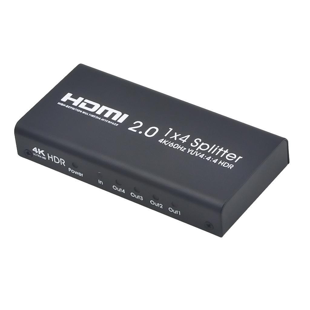 HDMI Splitter 1 In 4 Out 4K/60HZ HDMI Switch Box Switcher Adapter UK Plug