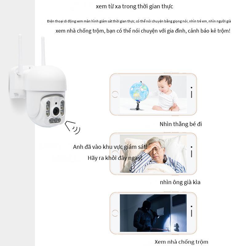 Camera giám sát đặc biệt mạng wifi không dây gia đình độ nét cao ngoài trời thông minh chống thấm nước toàn cảnh thẻ điều khiển từ xa ngoài trời