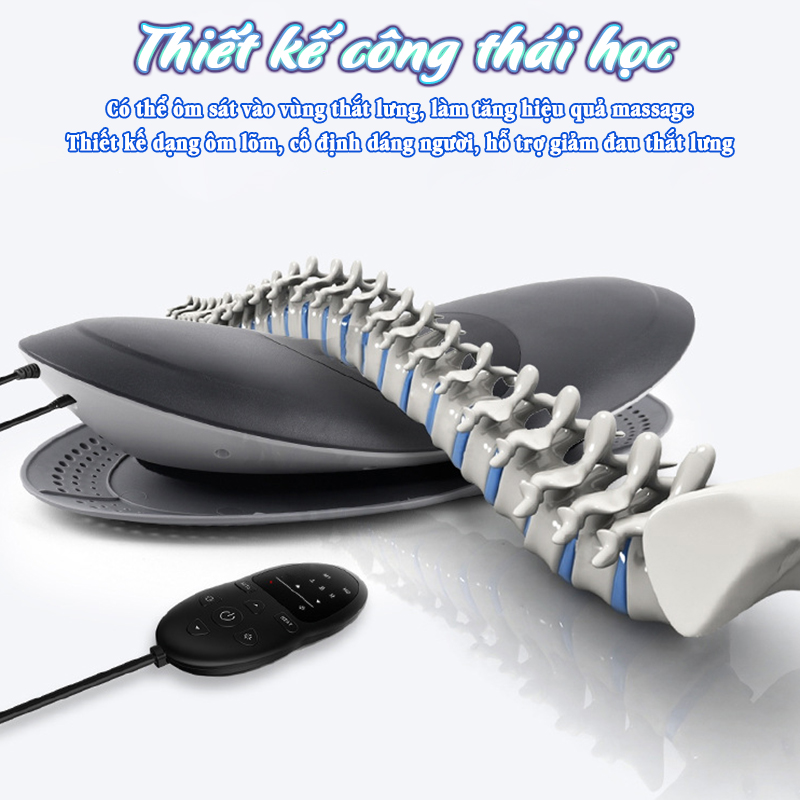Máy kéo giãn cột sống lưng Lumbar Massager Nikio NK-157 - Massage cho người thoát vị đĩa đệm