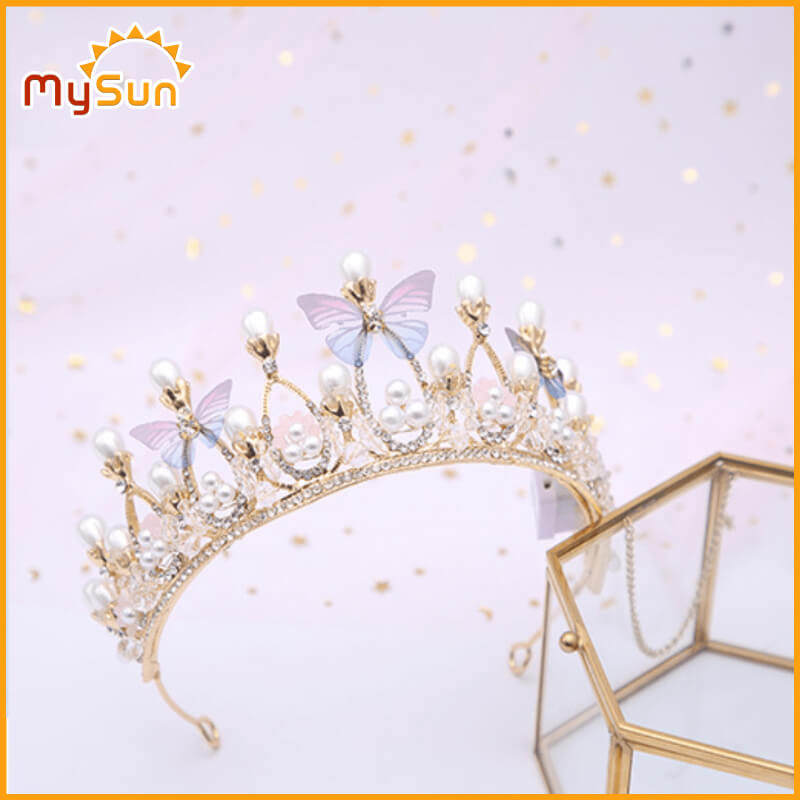 Vương miện công chúa cài tóc cho bé gái dịp sinh nhật pha lê Hoàng gia – MySun