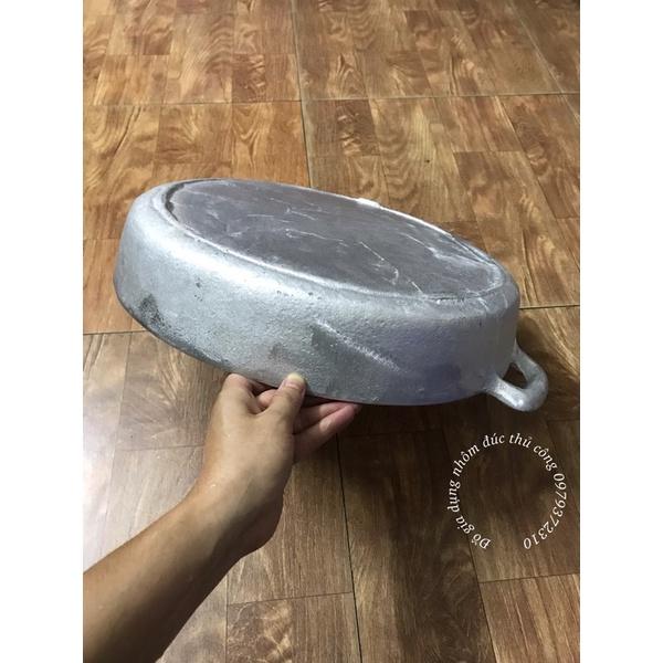 Chảo gang đúc đáy bằng cỡ lớn đk 43cm