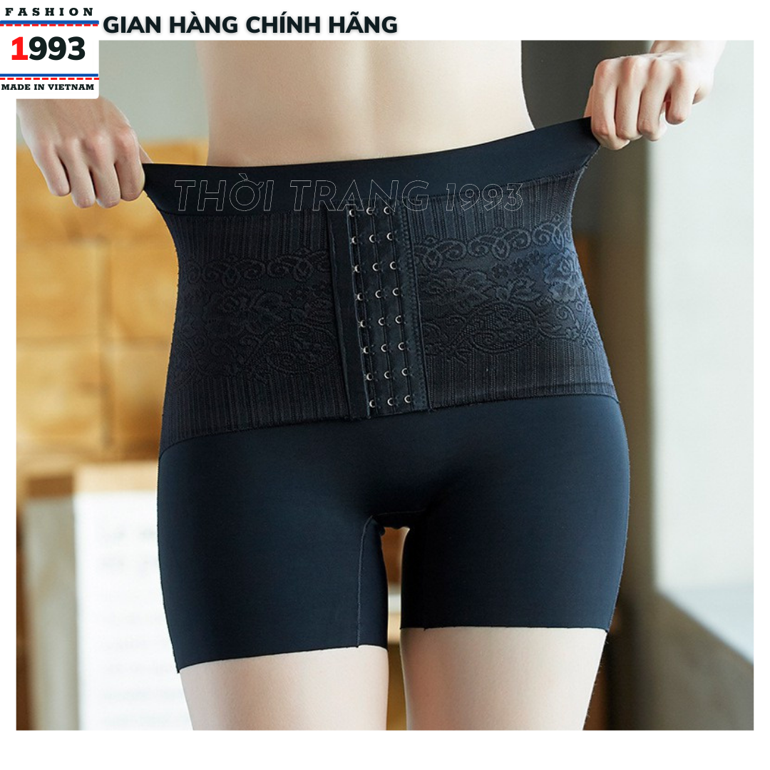 Quần Gen Siết Eo Nịt Bụng Móc Chốt Cài Trước 3 Mức Định Hình Vòng Eo Thon Như Ý
