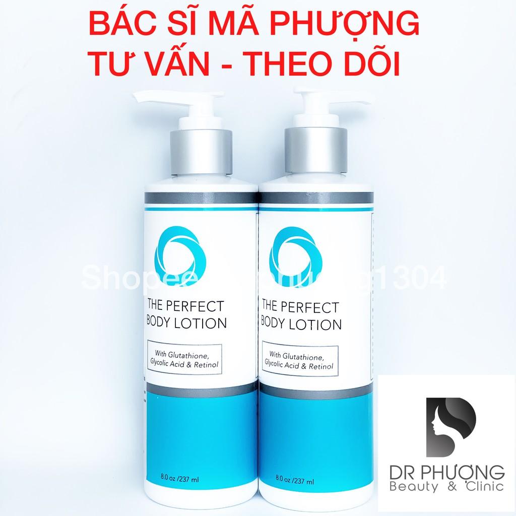 Dưỡng thể trắng da The Perfect Body Lotion, Sữa tắm tẩy da chết The Perfect Body Wash - Bác sĩ Mã Phượng