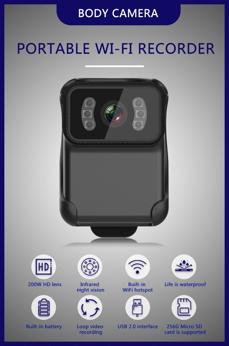 Toolpro Camera Mini WiFi IP Camera Hồng Ngoại Quan Sát Ban Đêm WiFi Di Động Máy Quay Mini Chống Nước DV Thân Máy Camera Hành Động