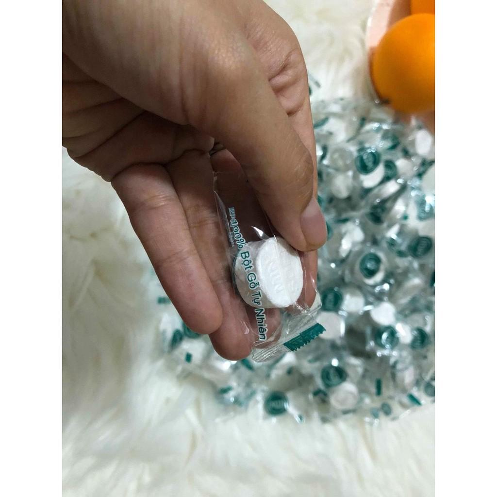 KHĂN GIẤY NÉN CAO CẤP DẠNG VIÊN KẸO RỜI MIN SOFT 1.000 VIÊN
