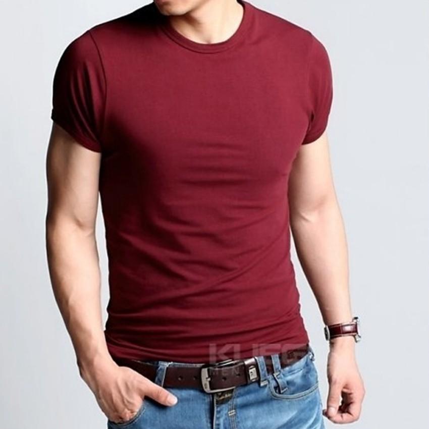 Áo thun nam body cổ ngẫu nhiên  206377