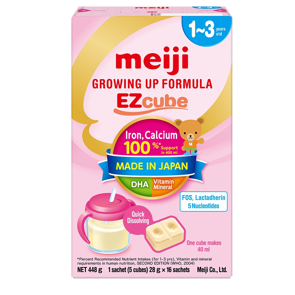 Sữa Meiji Ezcube Growing Up Dạng Viên (448g)