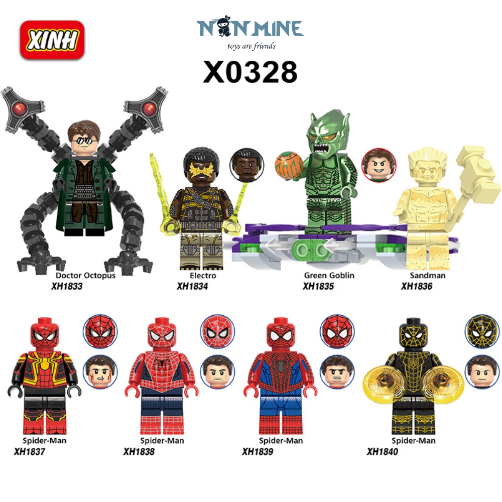 Minifigures Xếp Hình Lắp Ráp Người Nhện Marvel Không Còn Nhà X0328