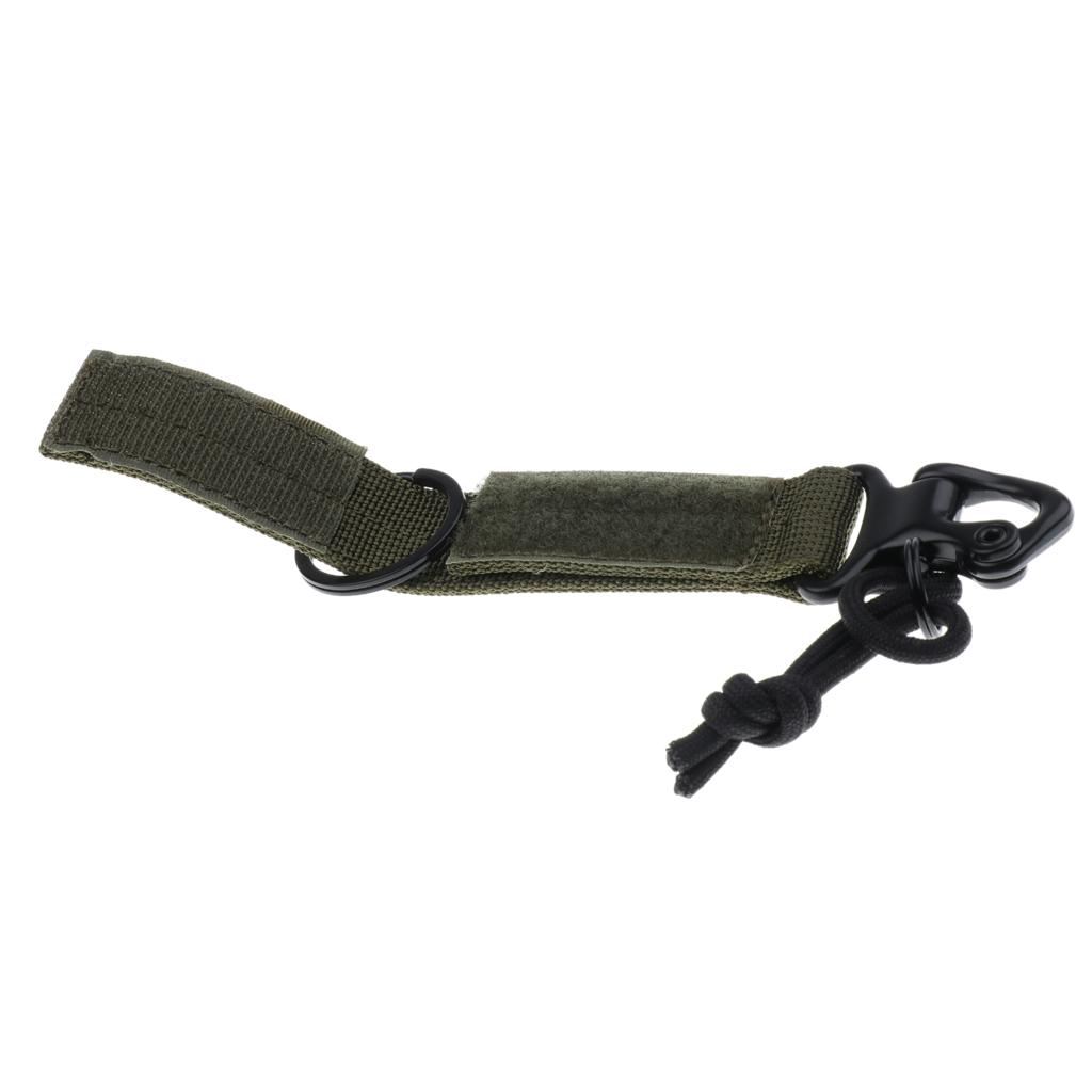 Nylon Multifunctional Molle Harness D Ring Belt Clip Carabiner Keychain Hook
