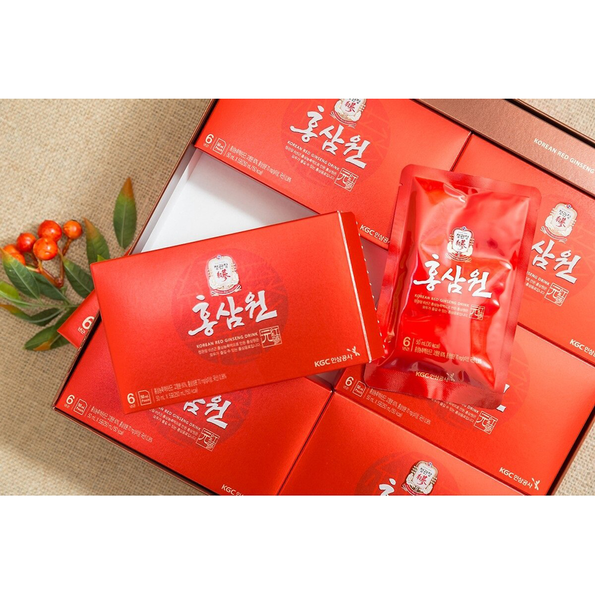 LỘC THỊNH GIA KHANG | Bộ Quà Tặng Hồng Sâm Hàn Quốc Cao Cấp KGC Cheong Kwan Jang