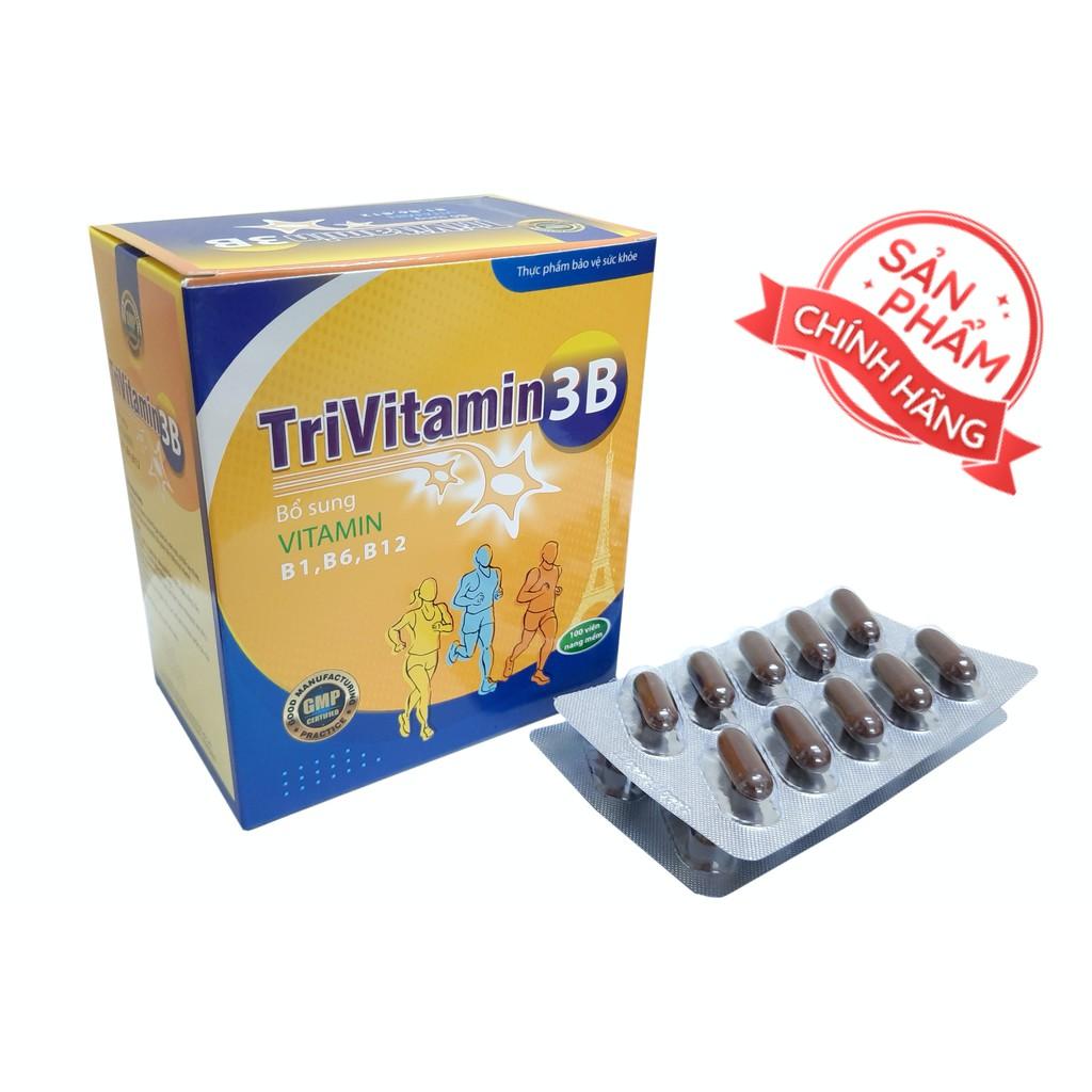 Vitamin B tổng hợp Đại Uy - TriVitamin 3B (Hộp 100 viên nang mềm)