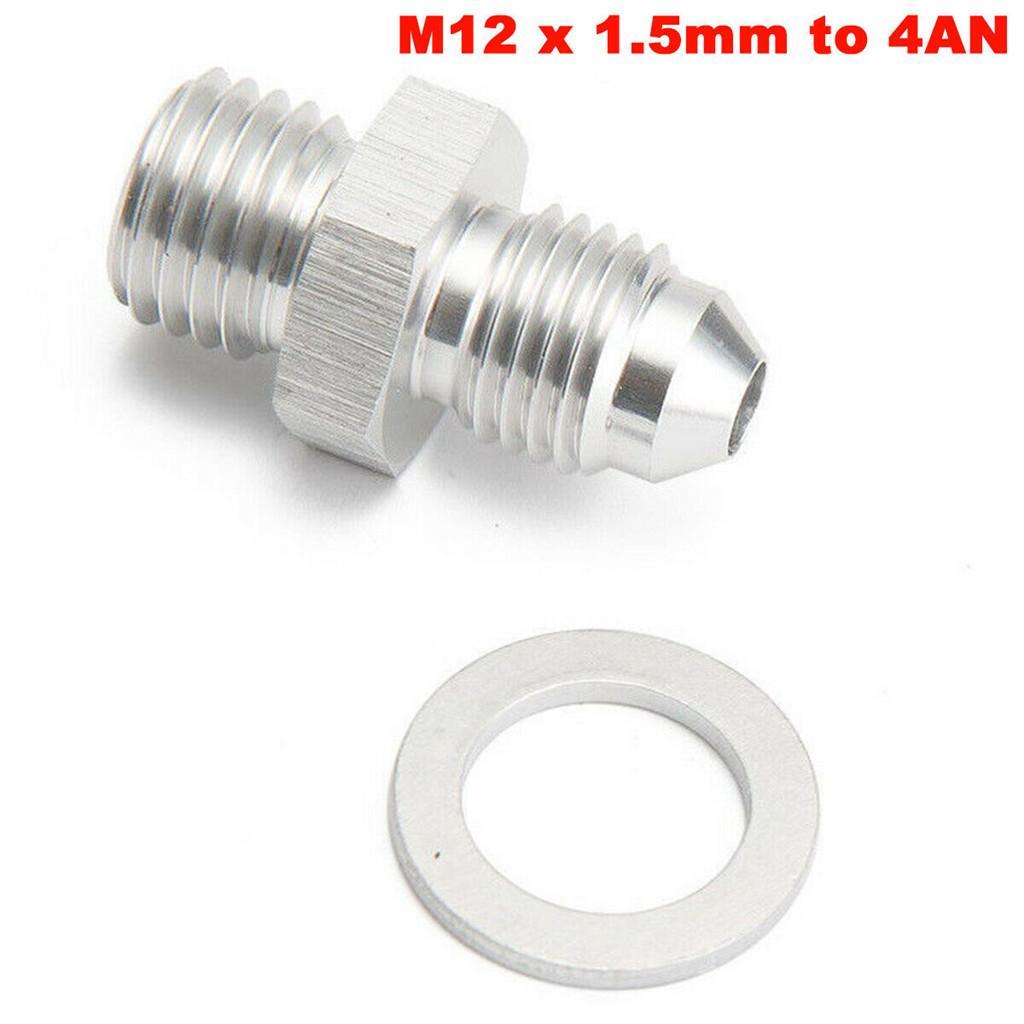 M12x1.5 To AN-4 Oil Feed Adapter Kit 1.5mm Restrictor For