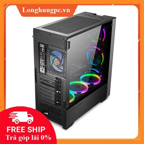 Case Máy Tính GOLDEN FIELD Z22FA EATX Gaming Pro 3 Fan ARGB (Mid Tower/Màu Đen)