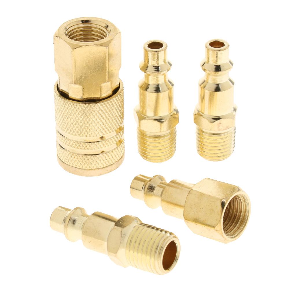 5 Đầu Nối Nhanh Bộ Không Khí Đầu Nối Ống Phụ Kiện 1/4 Inch Dụng Cụ Cắm, Bền Đẹp