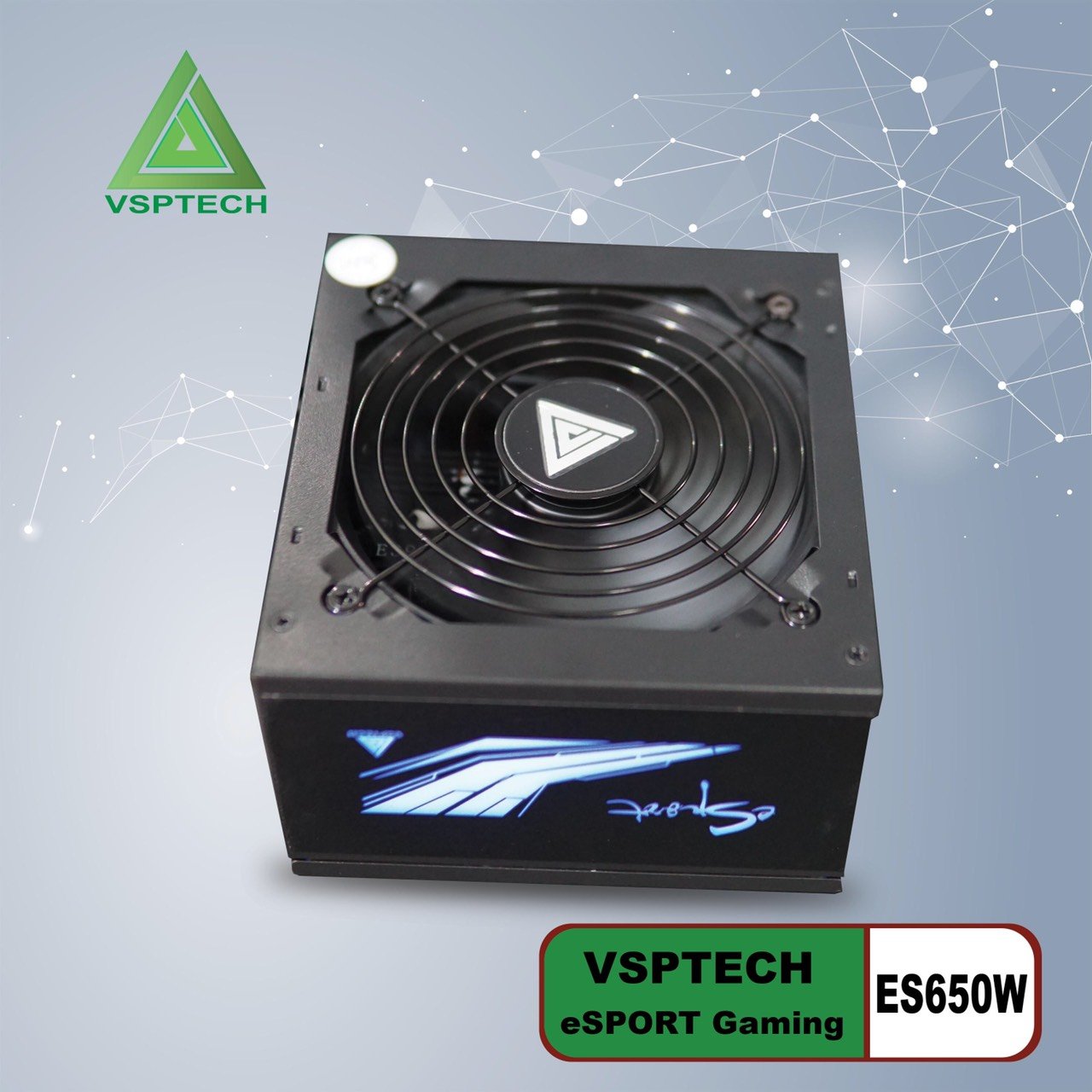 Nguồn VSP ES650W Esport Gaming 650W 80 plus - Hàng chính hãng