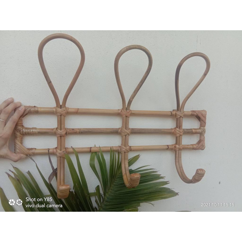 Móc treo mũ áo bằng mây-MÓC TREO DECOR PHÒNG khách sạn, homestay