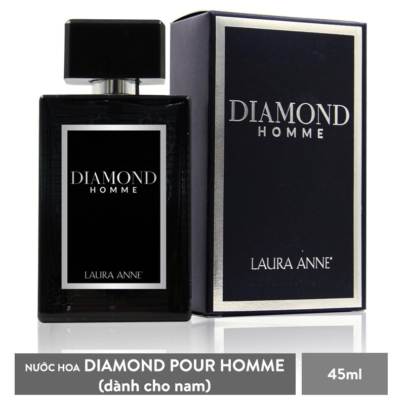 Nước hoa nam Laura Anne Diamond Homme - Black 45ml