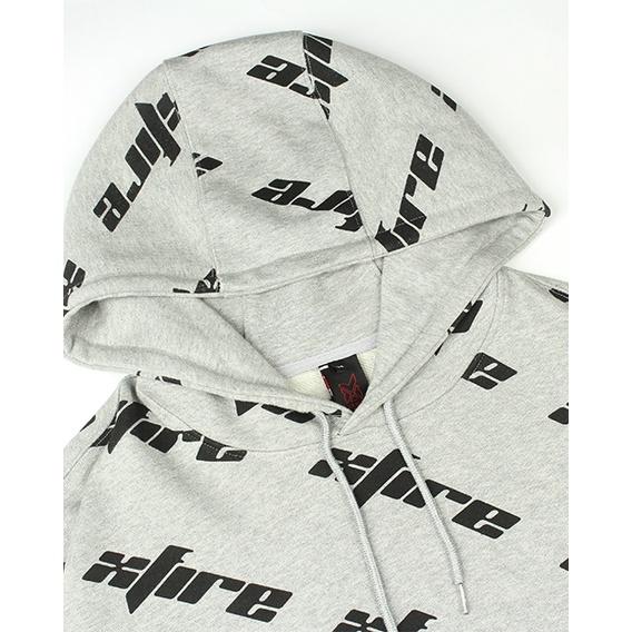 Áo Khoác Hoodie Có Nón Nam Nữ Form Rộng Vải Nỉ Màu Xám In Full By XFIRE HOO-MONONI-G322