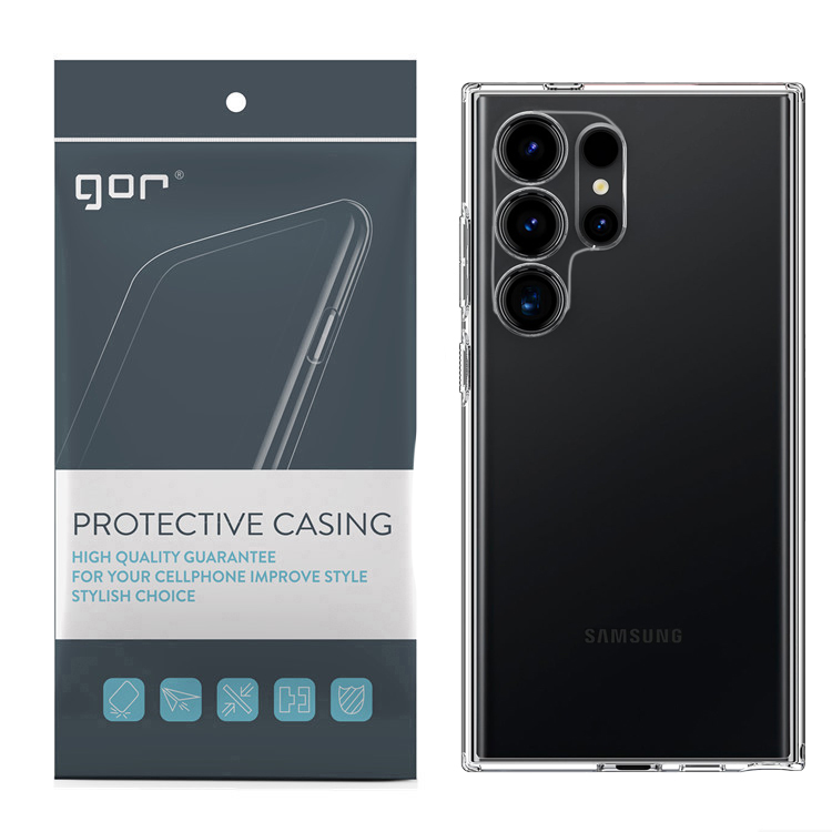 Ốp Lưng trong suốt GOR Crystal cho Samsung Galaxy S24 / Galaxy S24 Plus | Galaxy S24 Ultra - Hàng Chính Hãng