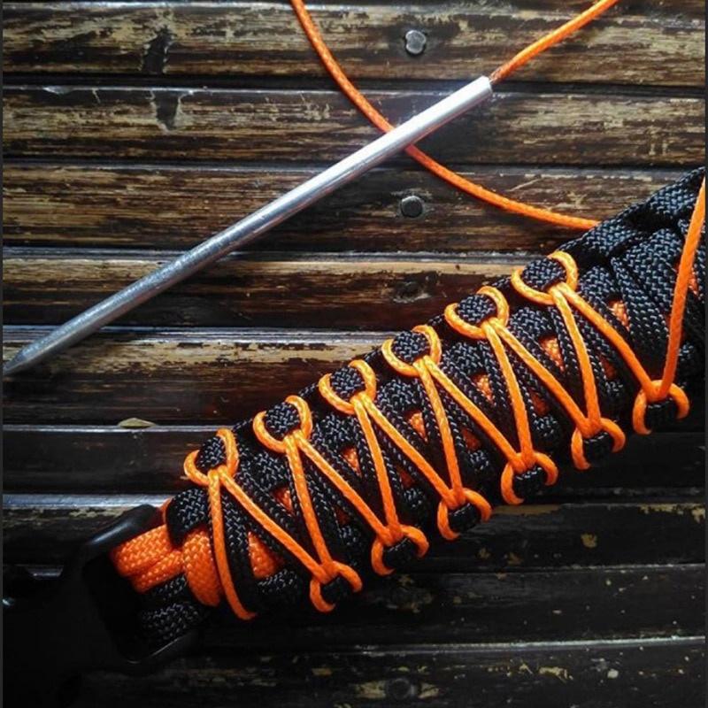9 Pack Paracord Silvery Stitching Set Paracord FID Lacing Stitching Needles Paracord Smoothing Tool 6 Sizes
