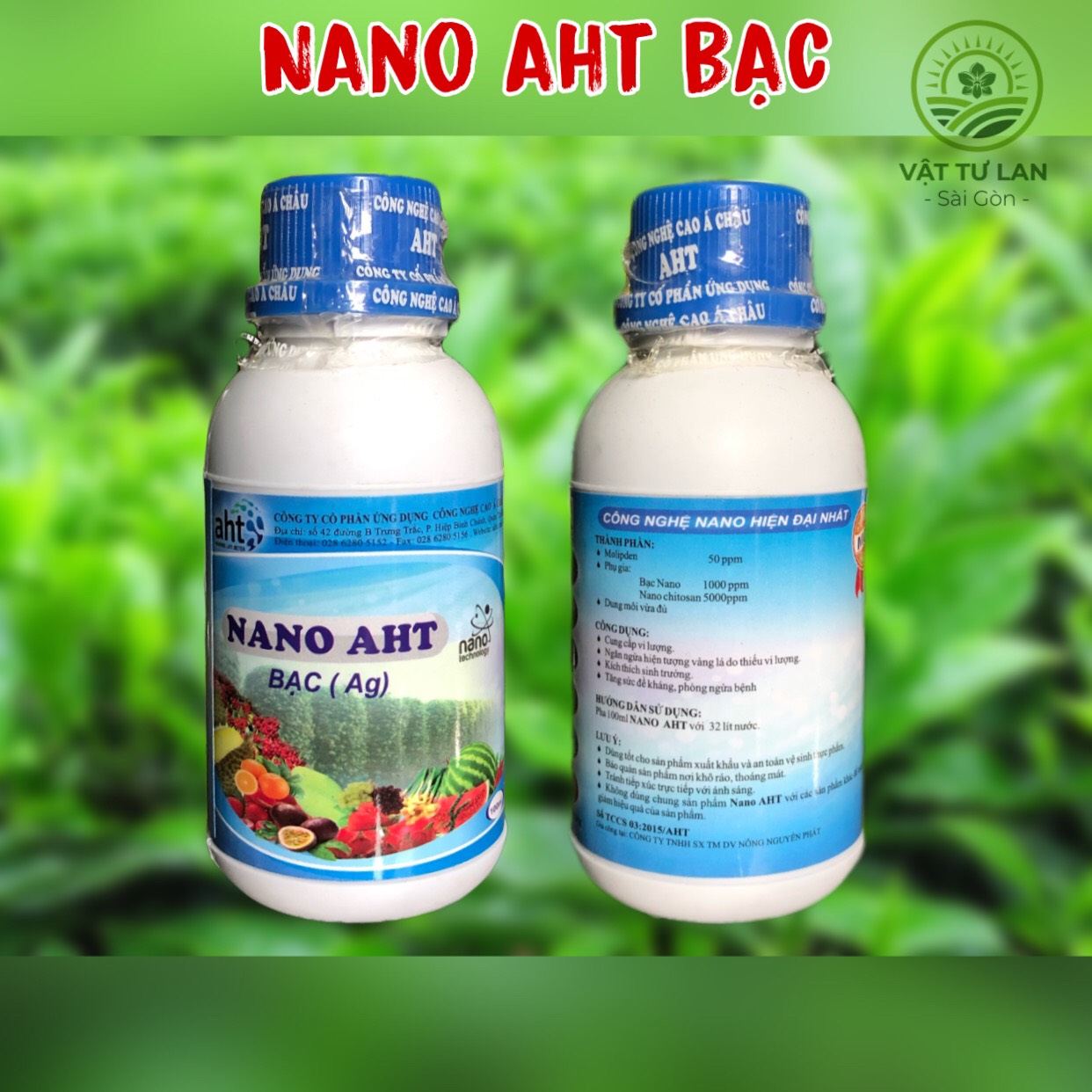 Vi lượng Nano Bạc AHT - Chai 100ml