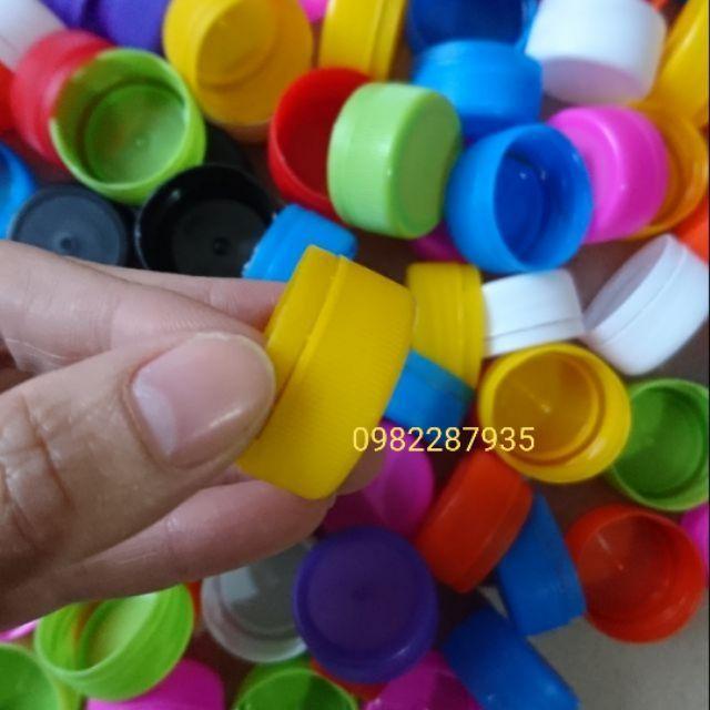 100 nút chai nắp chai nhựa màu sắc
