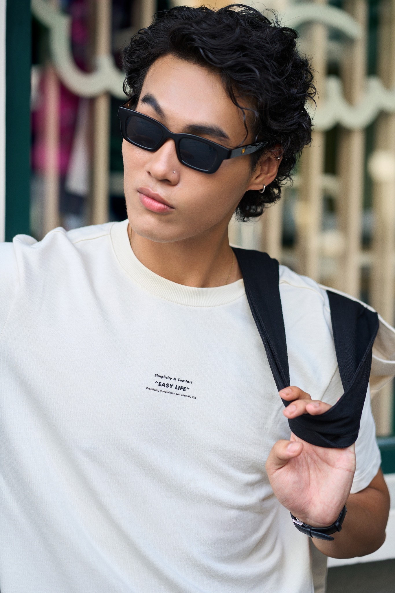 Áo thun tay ngắn nam hình in Form Fitted - RT 10S25TSS014 | ROUTINE CÀ MAU