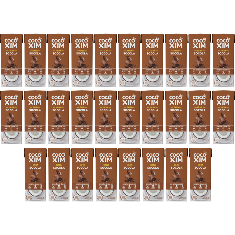 Sữa Dừa Cocoxim socola 180ml thùng 48 hộp