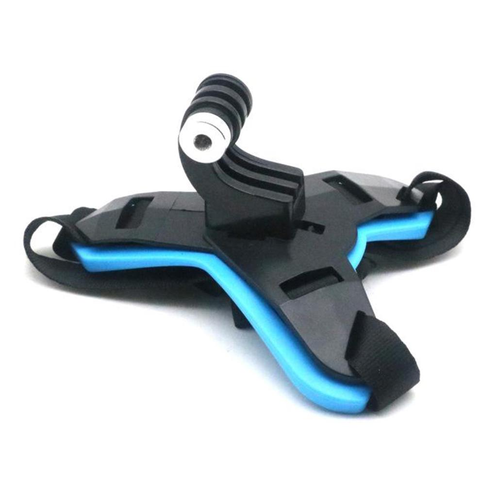 Plastic Helmet Chin Mount Holder For GoPro Hero 8/7/6/5 Sports Camera Blue