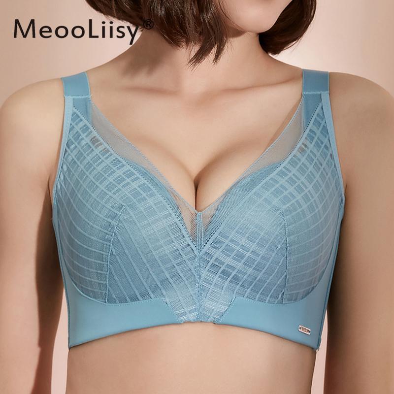Liền Mạch Plus Kích Thước Áo Ngực C D Cốc Không Dây Quần Lót Sexy Push Up Áo Mềm Mại Thoải Mái