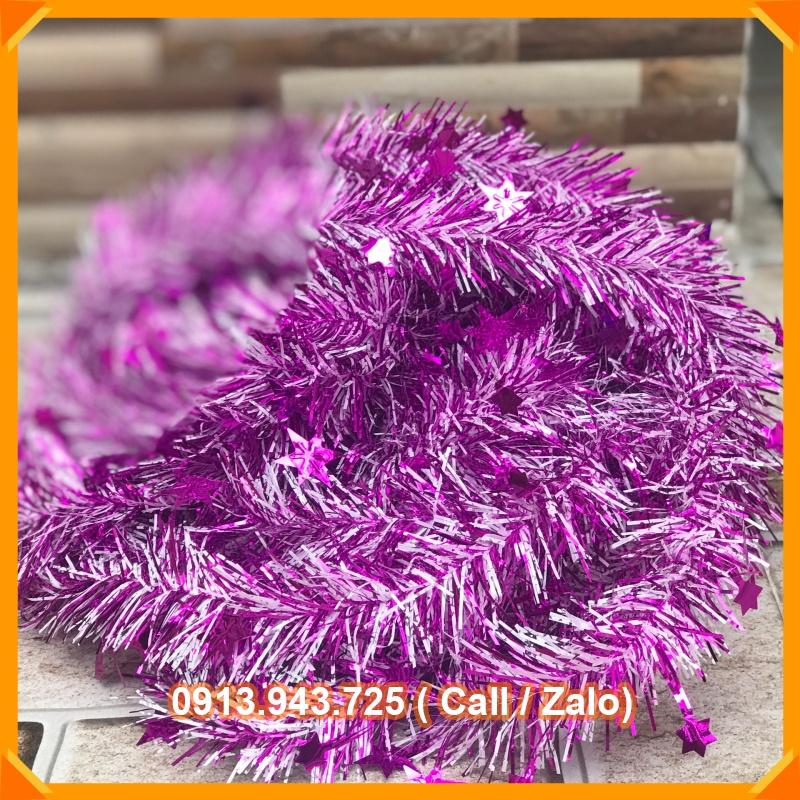 Dây kim tuyến trang trí noel,tết dài 1.3m - Dây trang trí cây quất cây đào Tết