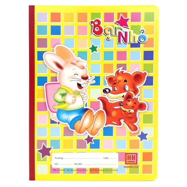 Combo 5 Vở School Pokemon - 4 Ô Ly 48 Trang - Hồng Hà 0509 (Mẫu Màu Giao Ngẫu Nhiên)