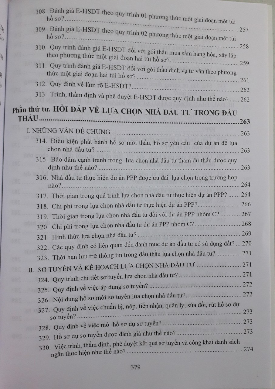 Sổ Tay Tra Cứu Nghiệp Vụ Đấu Thầu - 382 Câu Hỏi Đáp Tình Huống Về Đấu Thầu Qua Mạng Chào Hàng Cạnh Tranh