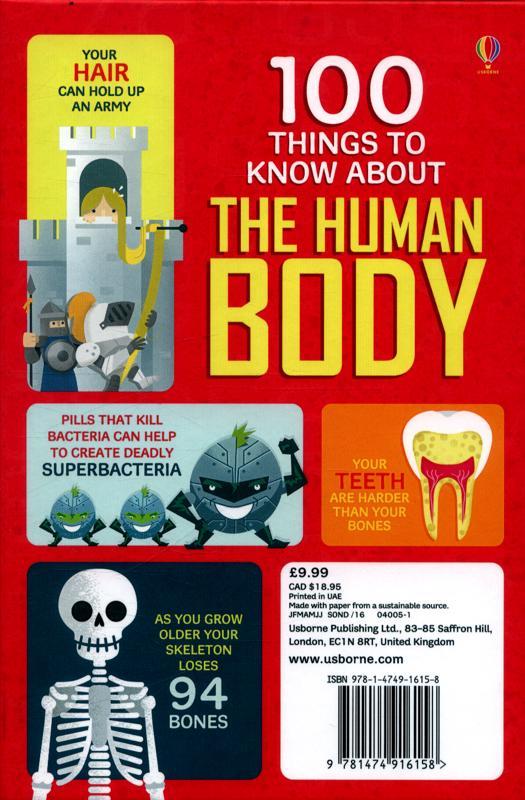 Sách Usborne 100 Things to know about the Body