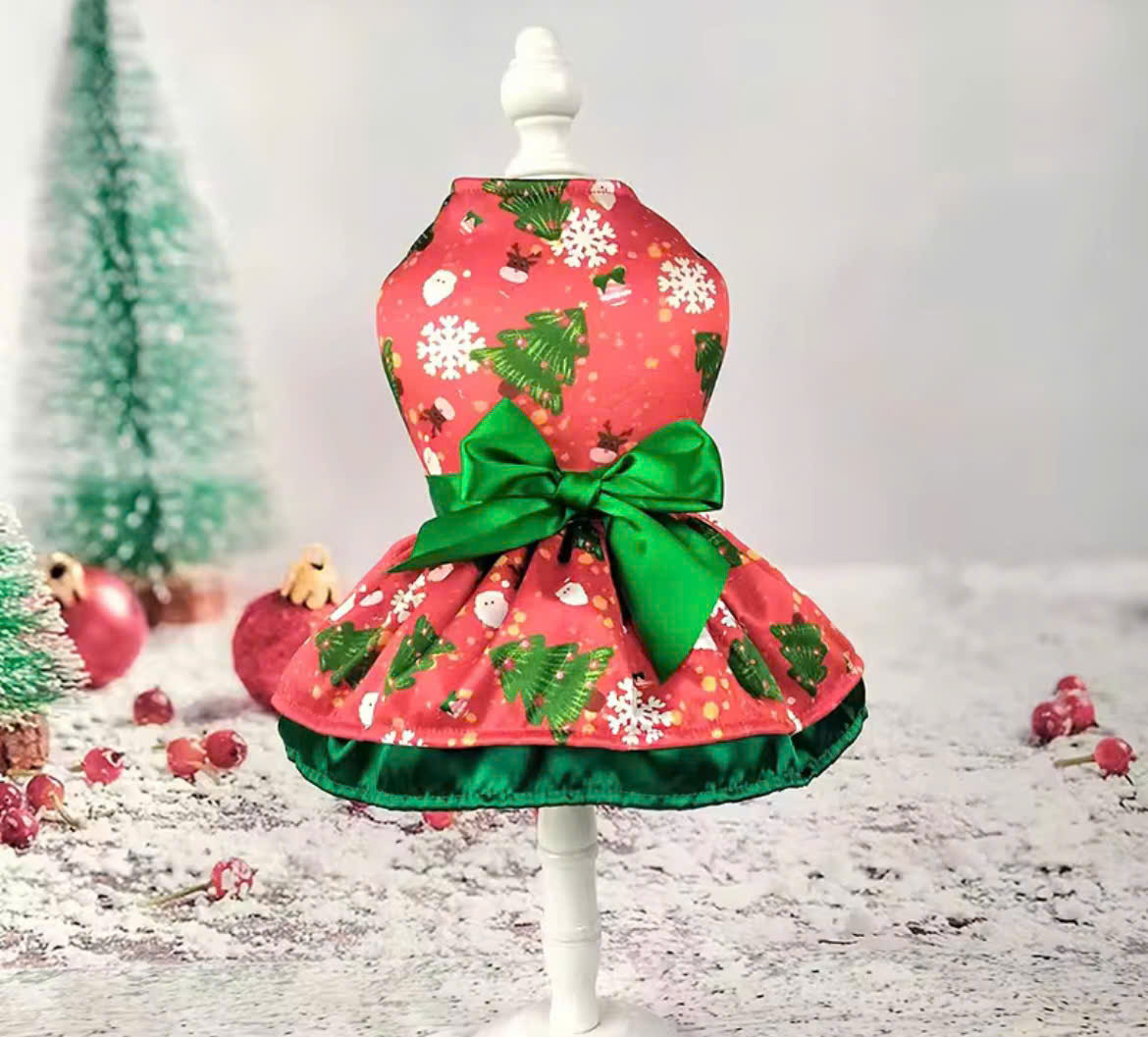 ĐẦM NOEL SANG TRỌNG 02 TỪ 0.2-9KG DÀNH CHO THÚ CƯNG CHÓ MÈO