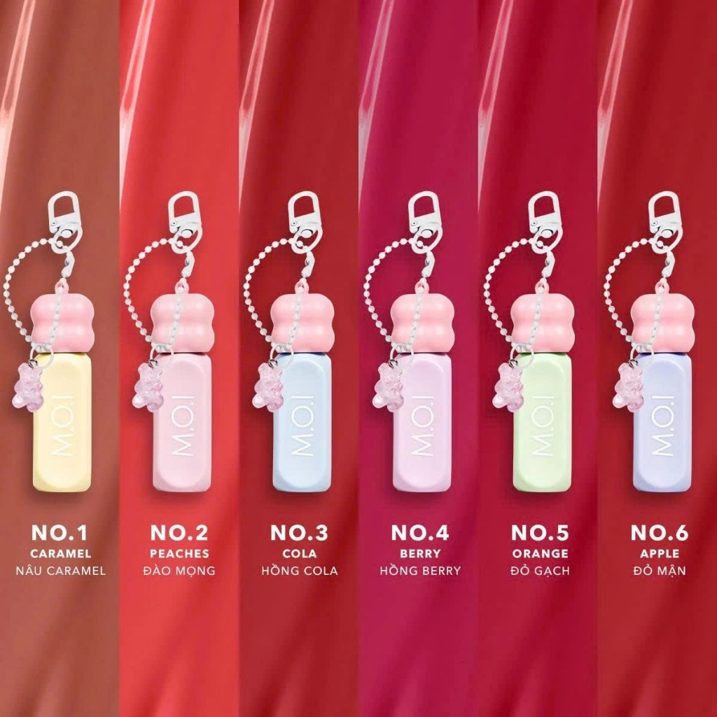 Son Tint Bóng M.O.I Liptint Gummy 3gr - Căng Bóng, Mềm Mại, Thơm Ngọt Ngào