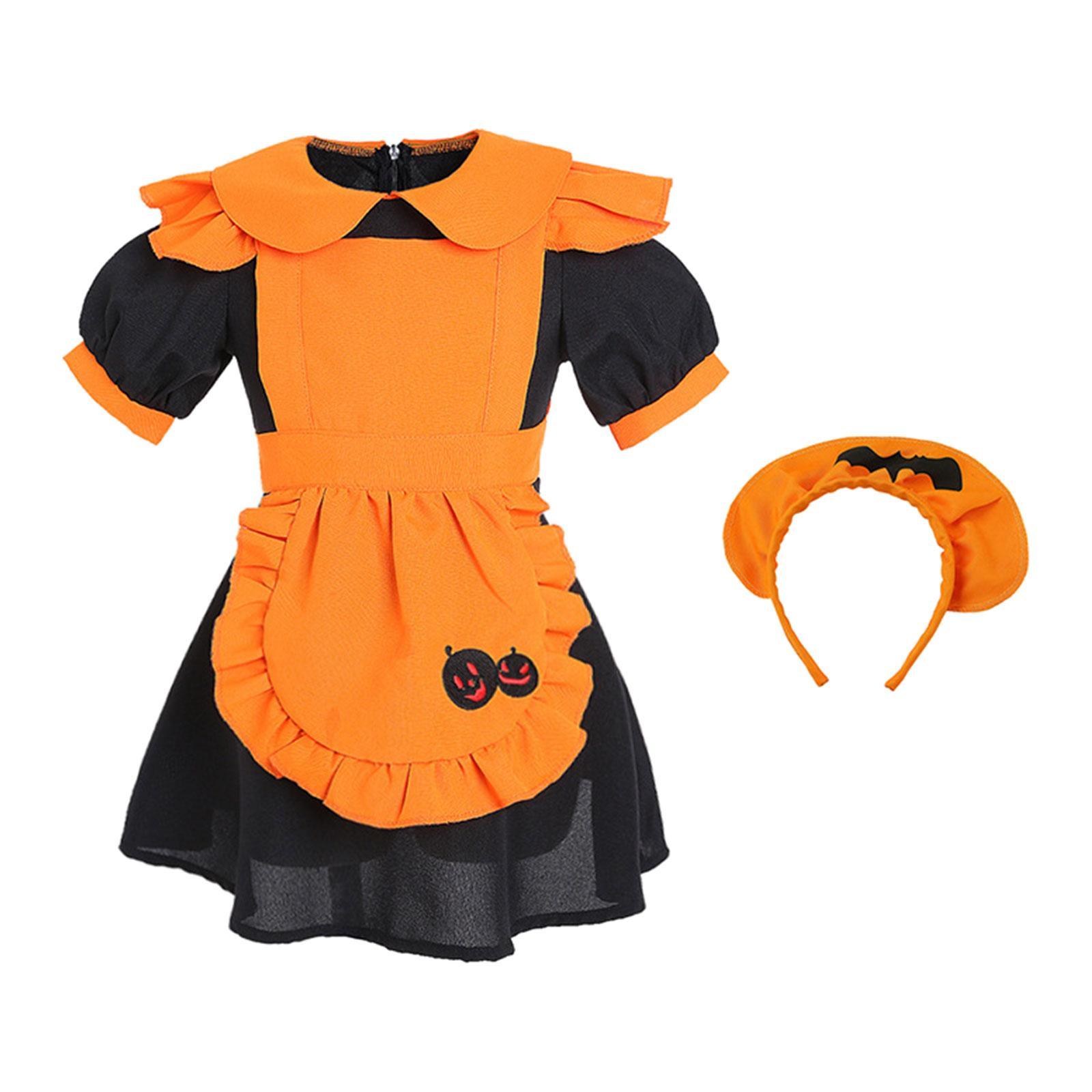 Halloween Costume Set for Kids Girls Cosplay Costume Decoration for Carnival