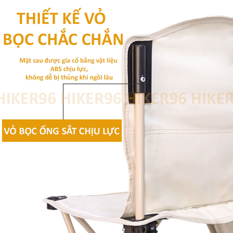 Ghế Xếp Dã Ngoại Gấp Gọn Câu Cá Cắm Trại Size Lớn Kích Thước 70X42X42 Khung Thép Sơn Tĩnh Điện