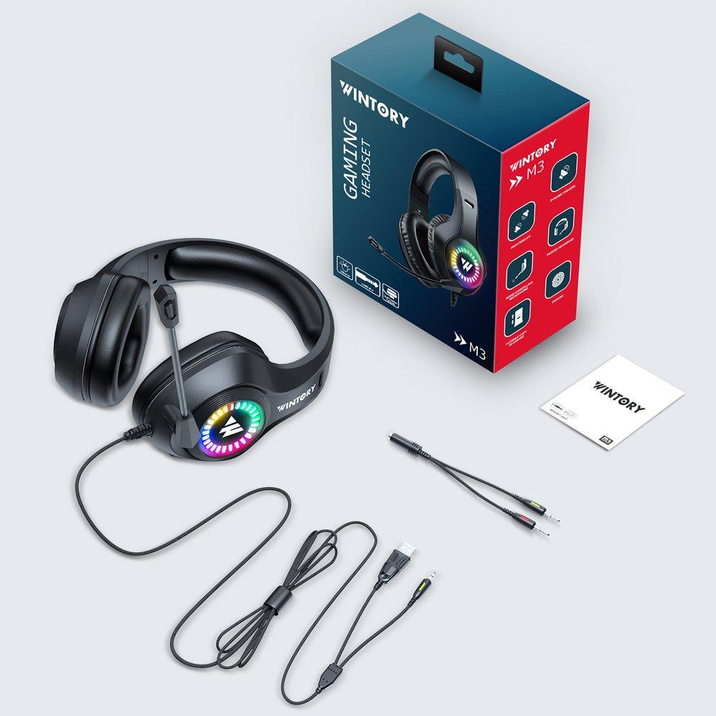 M3/M6 Tai Nghe Chơi Game RGB Tai Nghe Máy Tính Có Dây Tai Nghe Cho PS4 Với Người Lái Xe Và Cao Cấp Micro Tai Nghe