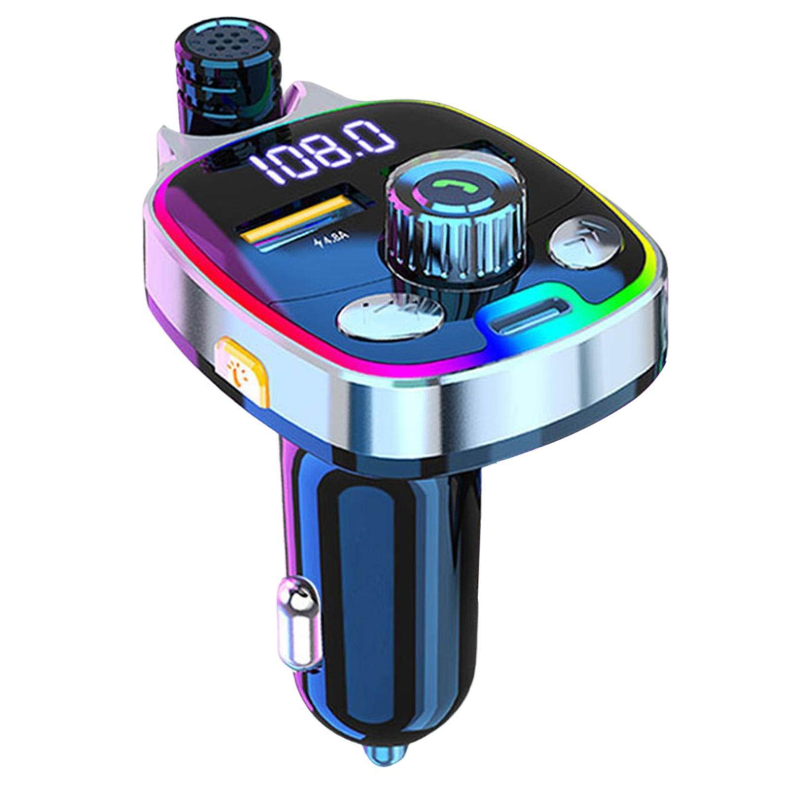 PD Car Charger Dual USB Led Fast Charge Type  Adapter