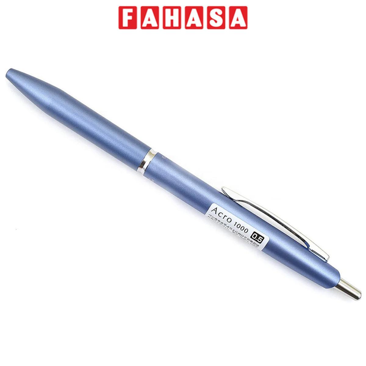Bút Bi Ký Acro 1000 0.5 mm - Pilot BAC-1SEF-MSL - Mực Đen - Thân Xanh Dương Kèm Hộp