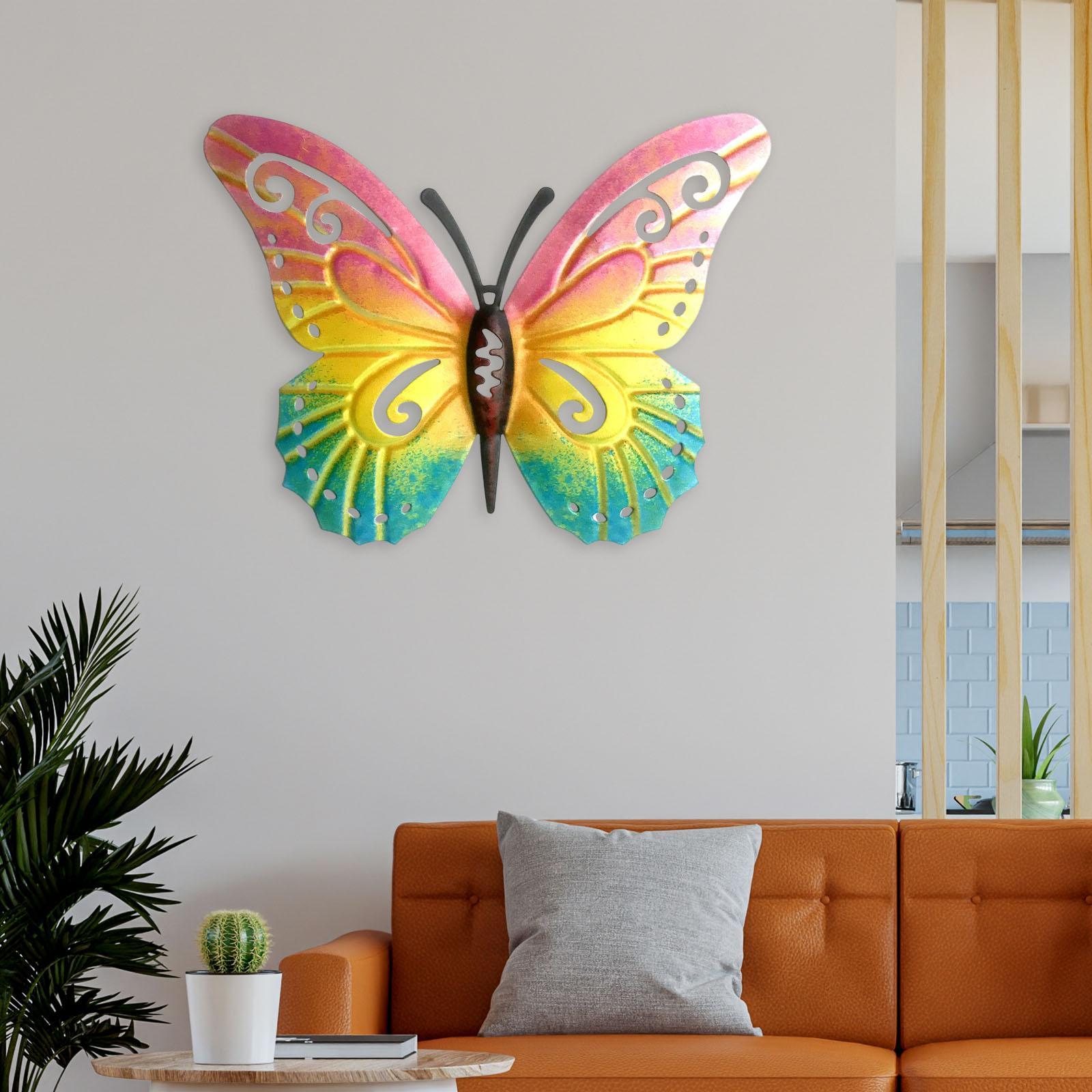 Butterfly Wall Decors Wall Sculptures Figurines for Garden Home Decors
