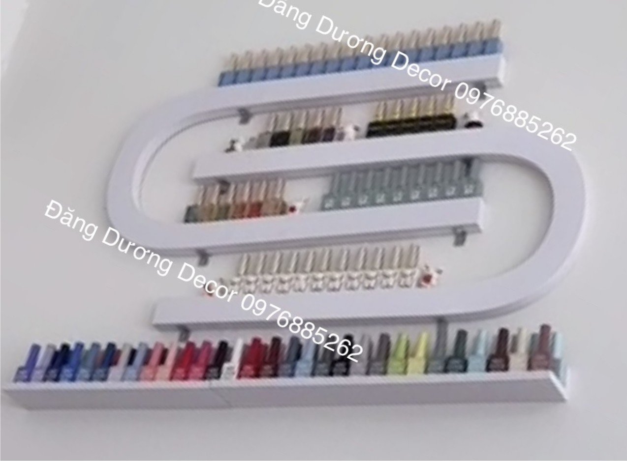 KỆ NAIL S KÈM THANH NGANG- ĐỂ SƠN NAIL VÀ TRANG TRÍ PHÒNG NAIL-SPA
