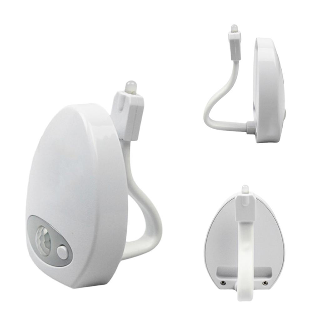 Rechargeable 16 Colors Motion Sensor LED Toilet Light with